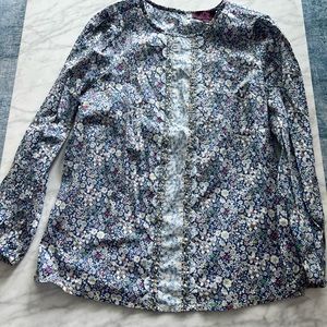 Liberty Fabric JCrew top xxs